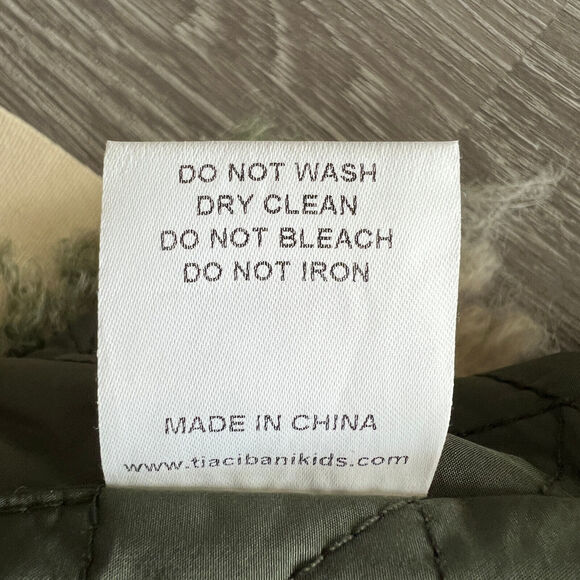 Tia Cibani Kids Bonfire Vest Girls 2T Green Fuzzy - Picture 11 of 13